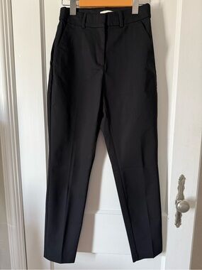 H&M Black Dress Pants High-Waisted Ankle-length Trousers Women’s Size 2
